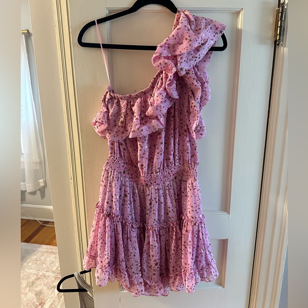 Buddy Love Starry Pink Ruffle Dress